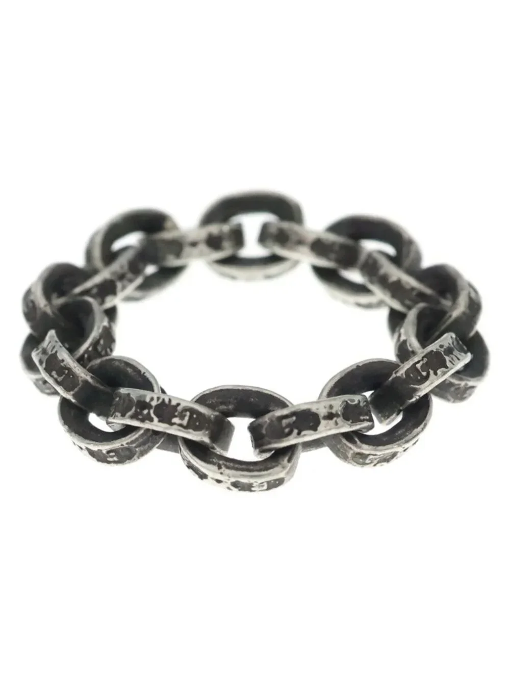 Chrome Hearts Paper Chain Ring Silver